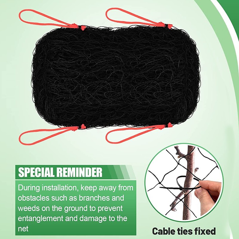 Bird Protective Net Light Weight Reusable Protect Fruit Tree Net