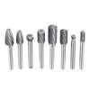 8PCS Set Stone Carving Set Tungsten Steel Rotary Polishing Rotary