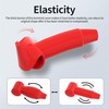RVBOATPAT 10pcs Red Silicone Stud Terminal Cover Insulated Battery Terminal