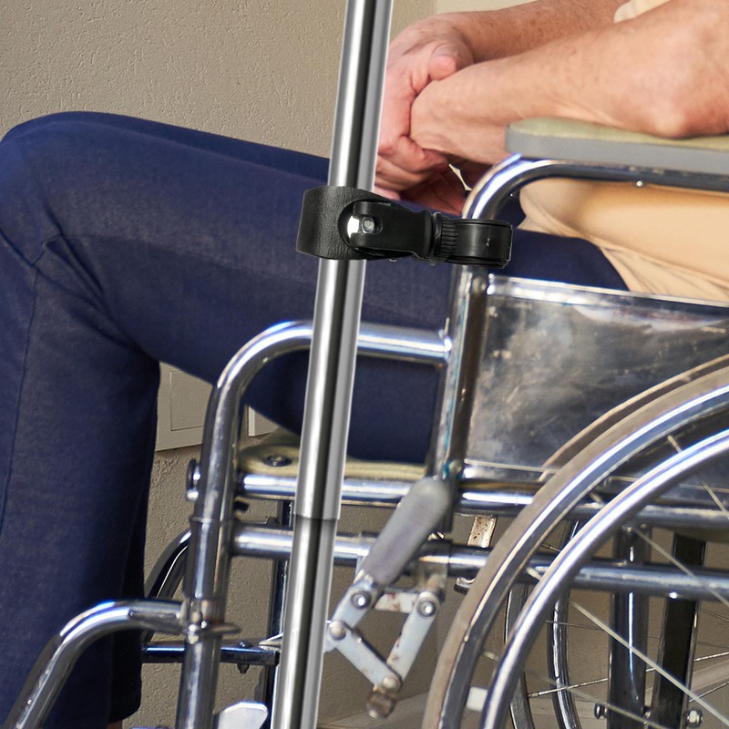 SADIKALO Cane Holder for Walker - 2pcs Wheelchair Rollator Crutches