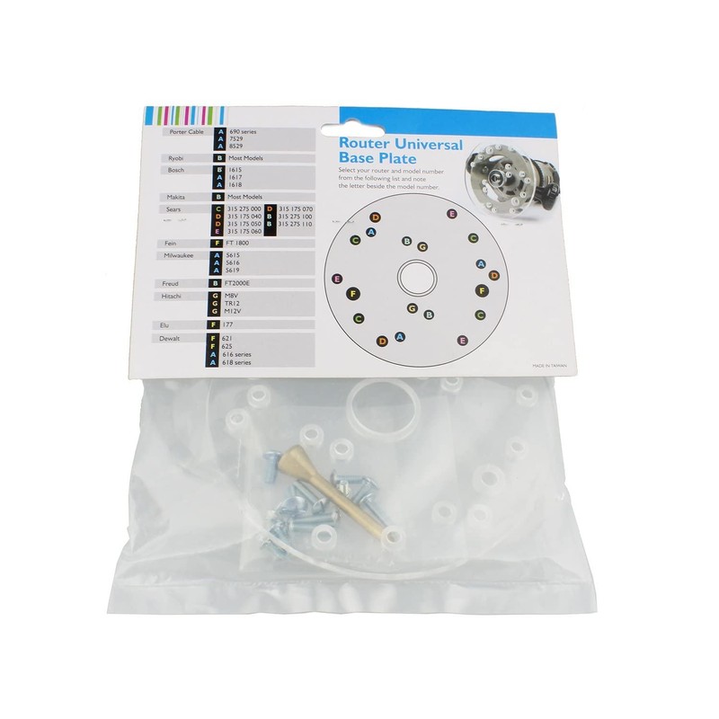 Universal Router Base Plate Compatible with Porter Cable, Bosch, Makita,