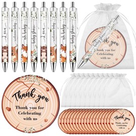 20 Sets Baby Shower Favors Gifts for Guests Include 20 Ballpoint Pens 20 Thank You Greeting Cards 20 Organza Bags Baby Shower Party Favors Gender Reveal Souvenirs Prizes