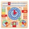 CRAZE My Learning Clock Dino - Wooden Learning Clock for