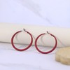 Red Hoop Earrings for Women 80s Hoop Earrings Neon Hoops