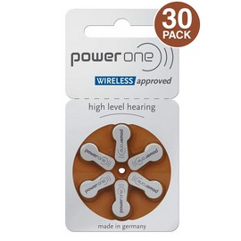 PowerOne Power One Size 312 PR41 MERCURY FREE Hearing Aid Batteries (30 Batteries)