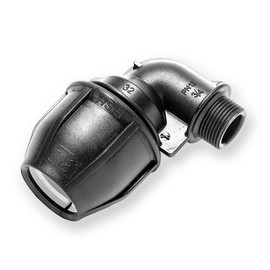 PE Angle AG 32 mm x 3/4 Inch Fitting for PE Pipes 32-J