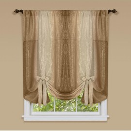 Achim Home Furnishings Ombre - Bufandas para Cortinas, 1.27 x 1.6 m, Arena, 1