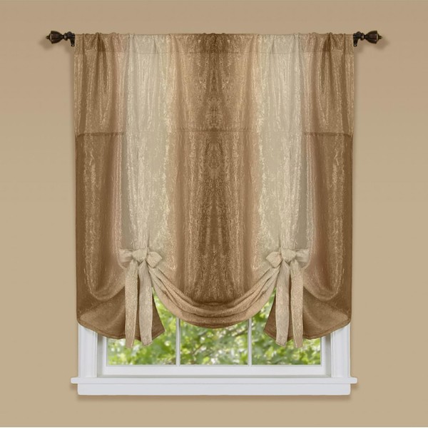 Achim Home Furnishings Ombre - Bufandas para Cortinas, 1.27 x