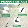 YEELOR Warren Hoe, Carbon Steel Triangle Garden Hoe with Stainless
