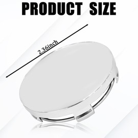 Msyuusr 4 PCS Car Wheel Hub Center Cap, Center Caps for Wheels, Snap-in Wheel Center Hubcaps,Universal Center Caps for Rims Accessories (Silver)