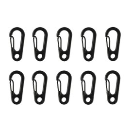 Swatom Mini Alloy Carabiner Clip Tiny Spring Snap Hook Carabiners for Paracord Backpack Camping Bottle Using Keychains Accessories