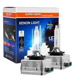 D3S HID Bulbs Xenon 6000K Crystal White, 35W High Low Beam, 66340 42403 OEM HID Direct Replacement, Pack of 2