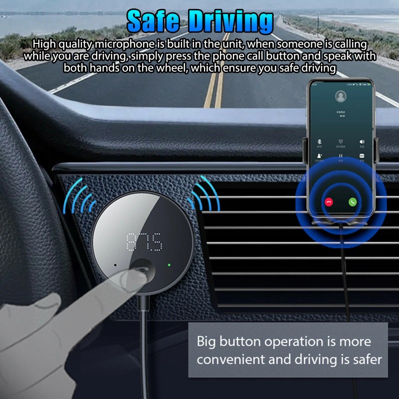 Universal Plug&Play USB Bluetooth Wireless Car FM Transmitter Aux Stereo