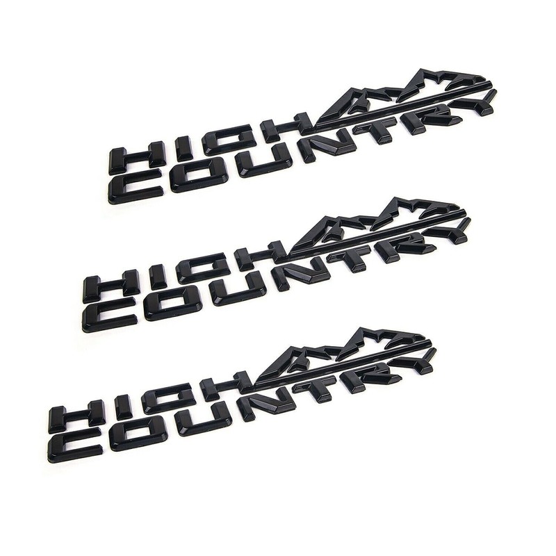 3X 2019-2023 Tahoe Silverado High Country Fender Tailgate Letter Logo
