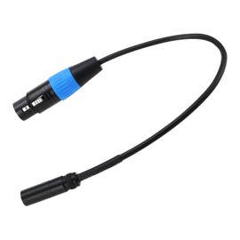 YINETTECH Mini XLR Male to XLR Female 3 Pin 34cm 24AWG 4N Cable for BMPCC 4K Camera Video Assist 4K Sharp 8K Cam Rode Video Mic