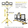 30000 Lumen Work Lights with Stand, 3 Adjustable Head LED