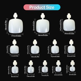 JSRQT False Nail for Toes Natural Fake Toe Nail Art Tips Acrylic Toe Nail for Women Girls Fake French Tip Toe Nails Nail Art Design Short Fake Toe Nails Big Toe Tips Press on Toenails (120pcs)