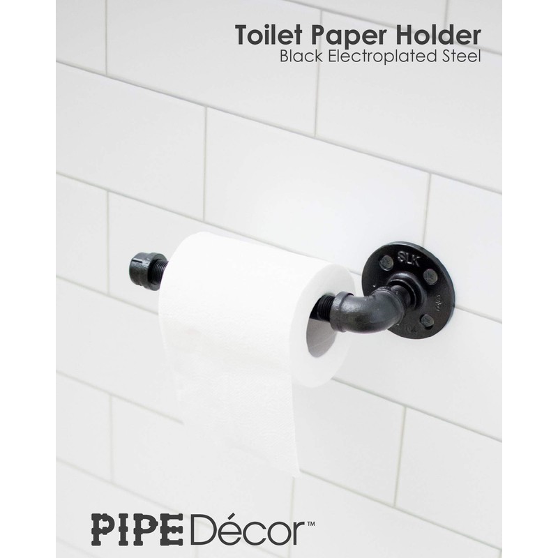 Industrial Pipe Bathroom Hardware Fixture Set by Pipe Decor 3