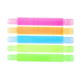 Zayin Mini Pop Tube, Sensory Toy, Luminous Pop Tube, Colorful Stretch Whistle, Educational Kids Toy, Interesting Elastic Sensory Tool for Stress and