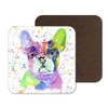Coaster French Bulldog Frenchie Dog Pet Animals Coasters Watercolour Art
