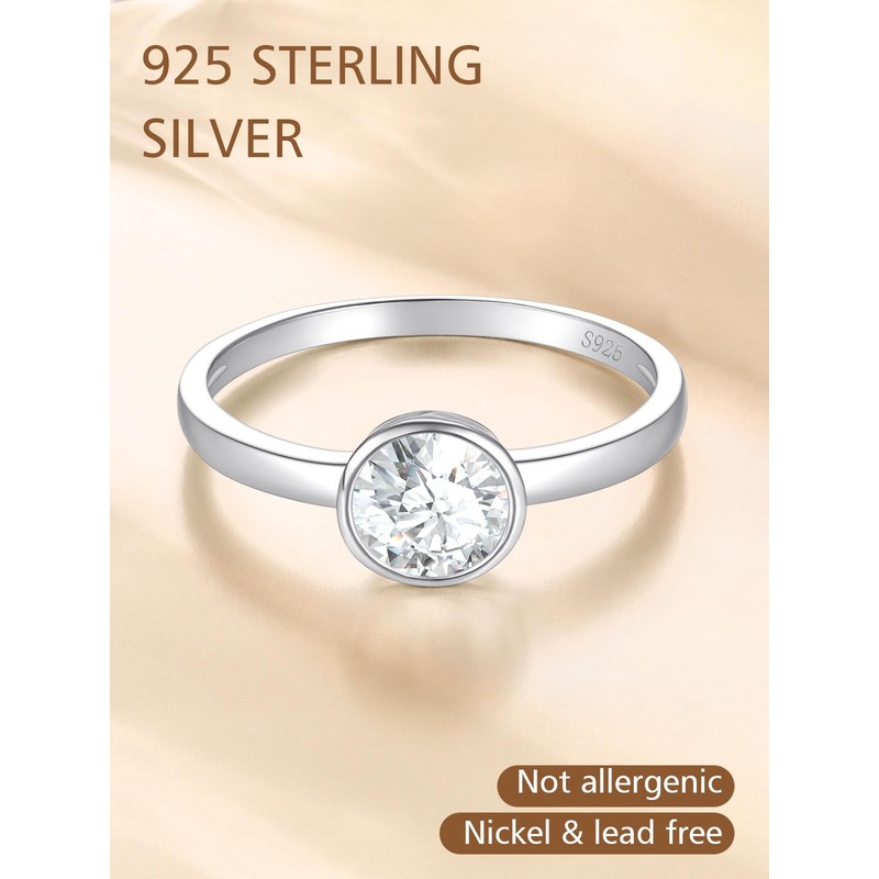 FindChic 925 Silver Cubic Zirconia Heart / Round / Square