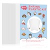 Warckon 36 Pieces Shrink Plastic Sheets, Shrink Art Paper Shrink