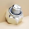 WZHUIDA Pack of 20 Hex Nuts M6, Locking Nuts DIN985