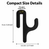 Shower Door Towel Hook for 8mm Glass – PET Door-Mount