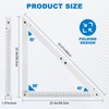 Meticuloso Folding Triangle Ruler 23.4inchs, Aluminum Framing Square Carpentry Squares