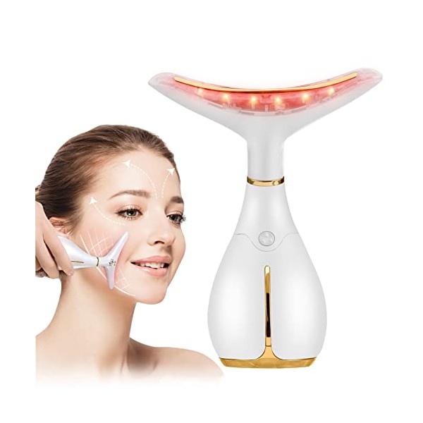 Ms.W Face Massager Electric, Skin Tightening Anti Wrinkles Machine, Face Sculptor Women Gifts, Face Lift Beauty Toning Devices, 45âÂ±5â Heat Anti Aging Wrinkle Facial Machine, 3 Modes, USB Rechargeable