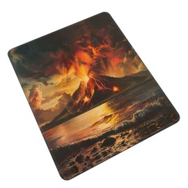 SSIMOO Volcano Desk Computer Pad-Gaming Computer Mat for Office and Home Use-Cute Computer Pad, Black