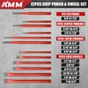 AMM 28 PCS Heavy Duty Punch and Chisel Set, Including