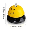 3 Pieces Desk Bell for Service, Smile Face Call Bell,