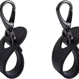 2 Pack Hat Clip, Hat Clip for Travel, Woven Travel hat Clip Bags for Backpacking Luggage, Protect hat from Drops - Color: Black Hat Clip