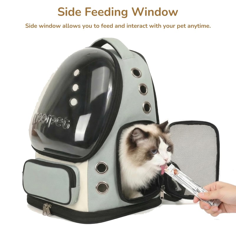 GixDix Cat Bubble Backpack Carrier, TSA Airline Approved Pet Travel