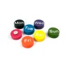 Trendform® Assorted Circular Office Magnets - Weekdays (1 set of
