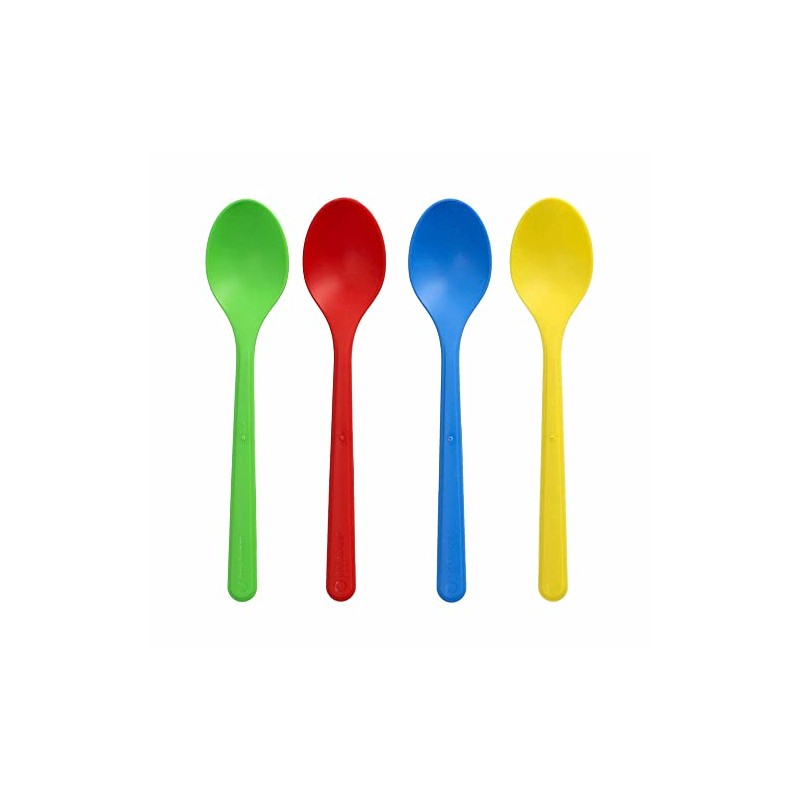 VEPATIM 50 Reusable Ice Cream Spoons Dishwasher Safe Extra Stable
