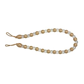 Alan Symonds Earle Beaded Rope Curtain Tie Back, Latte