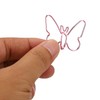 50Pcs Pink Butterflies Paperclip Cartoon Color Plating Innovative Cute Paperclips