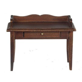 Classics by Handley Dollhouse Miniature Desk, Walnut