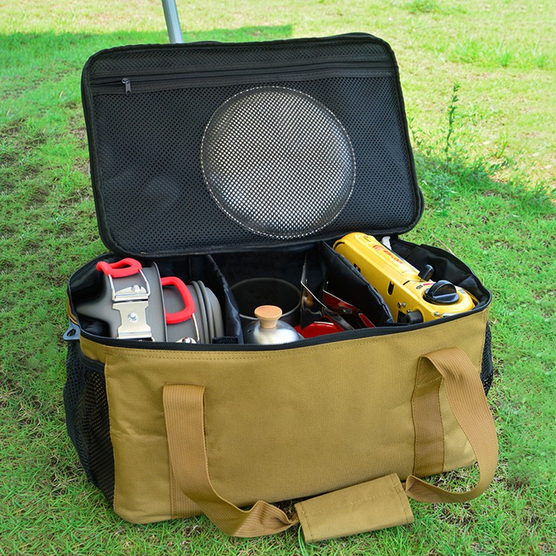 Cookware Bag Portable Oxford Picnic Cookware Storage Bag Waterproof Barbecue
