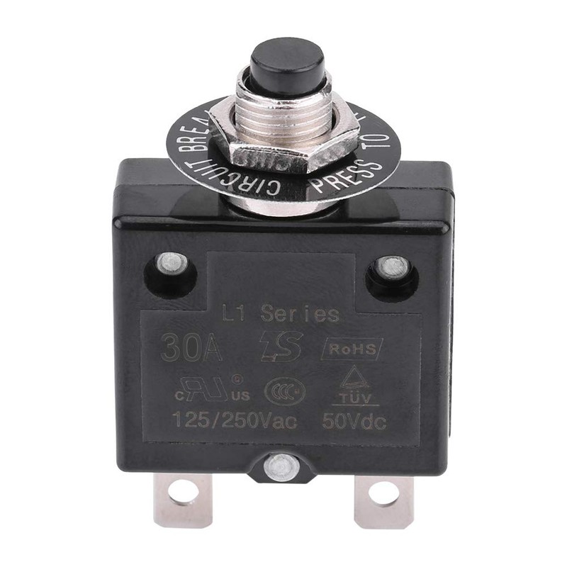 EVGATSAUTO Circuit Breaker, Manual Reset Thermal Switch Circuit Breaker Over
