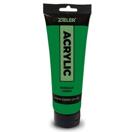 Zieler Emerald Green Acrylic Paint | 120ml Easy Squeeze Tube