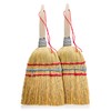 Redecker Hand Brush with Wooden Handle, Rice Straw, Untreated Beechwood,