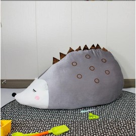 iFCOW Cuddly Toy Storage Bean Bag Chair for Bean Bag Chair Cover Toddler Plush Toy Storage Comfortable Floor Lounger Hedgehog Chair (Filling Not Included)