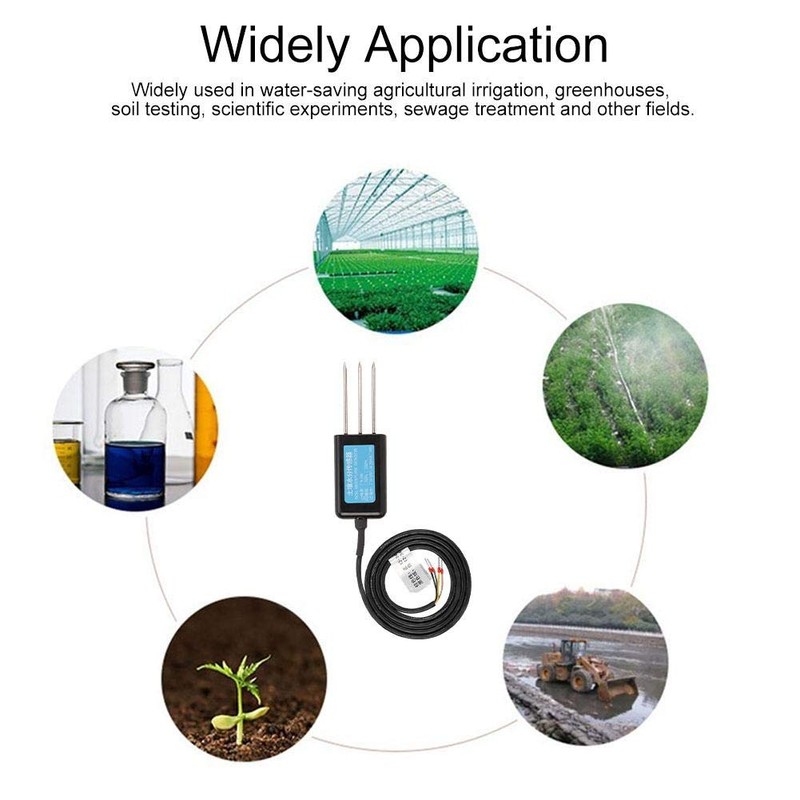 Single Soil Sensor,Jadpes Soil Sensor Humidity Temperature Electrical Conductivity Tester