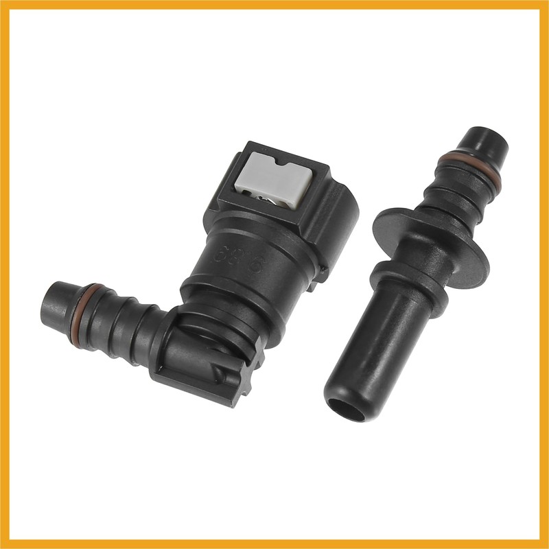 Partuto 9.89mm SAE to 10.5mm 90 Degree Fuel Line Hose