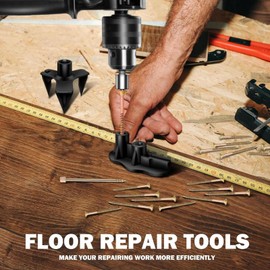 Floor Repair Set, Squeak No More Kit Eliminates Floor Squeaking, Includes 5 Auxiliary Tools and 50 Screws for Most Carpets Floors Hardwood Floors