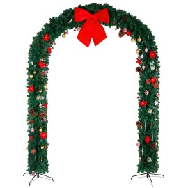 Christmas PVC Green Arch for 8.7 FT for Festival Wedding Party Holiday Decor