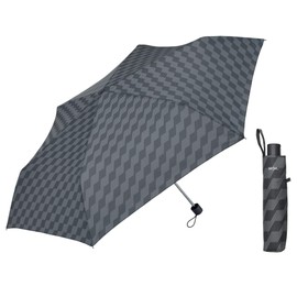 Waterfront U363-0778GY1-BH Folding Umbrella, Rain Umbrella, Large and Durable than a Long Umbrella, Large 24.8 inches (63 cm), Standard Umbrella, Ribs, FRP Reinforced Ribs, Unisex, Large